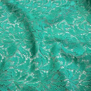 Broderie macrame verde marin