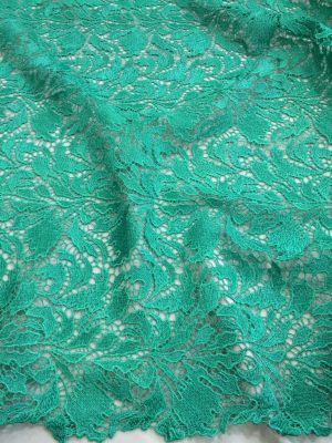 Broderie macrame verde marin