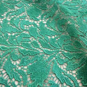 Broderie macrame verde marin
