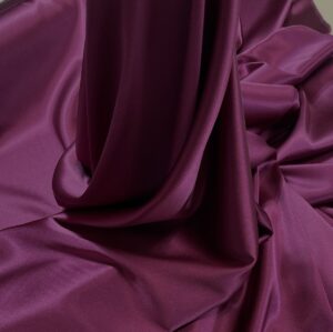 Satin de matase naturala cu elastan purpuriu