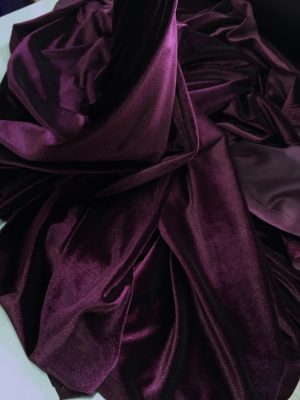 Catifea elastica burgundy inchis