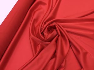 Satin gros elastic rosu-coral