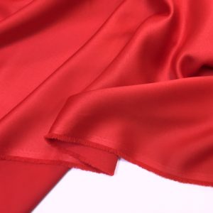 Satin gros elastic rosu-coral