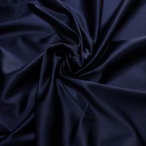 Satin gros elastic bleumarin