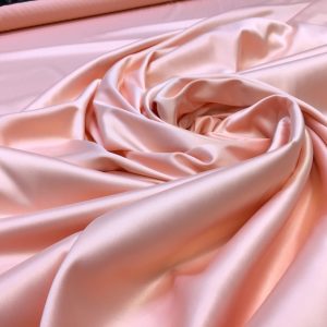 Satin gros elastic roz-piersiciu pastel