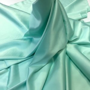 Satin gros elastic aqua pastel
