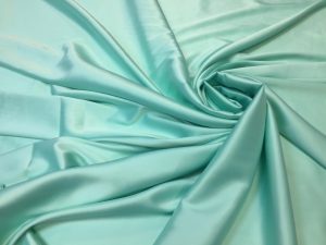 Satin gros elastic aqua pastel