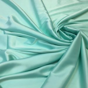 Satin gros elastic aqua pastel