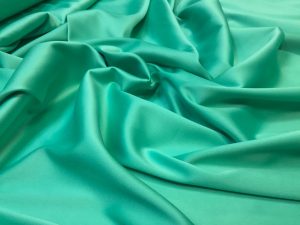 Satin gros elastic verde-aqua