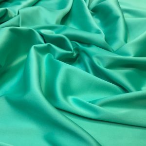 Satin gros elastic verde-aqua