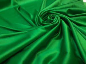 Satin gros elastic verde