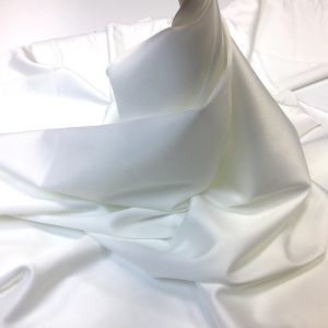Satin gros elastic ivoire