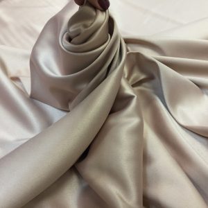Satin gros elastic nude-greige