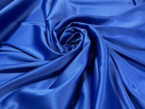 Satin gros elastic albastru