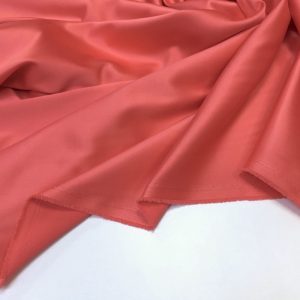 Satin gros elastic coral