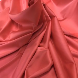Satin gros elastic coral