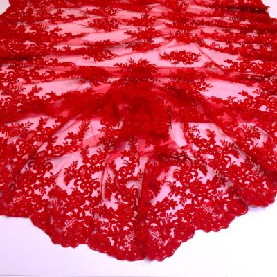 Broderie rosu-coral