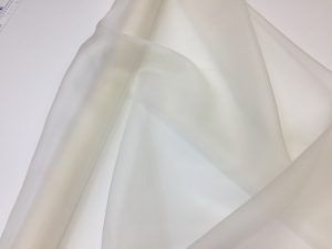 Organza de matase naturala ivoire