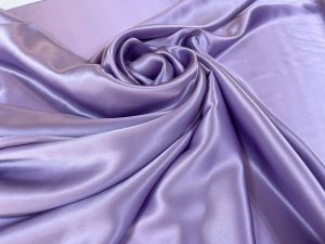 Satin de matase naturala fara elastan lavanda