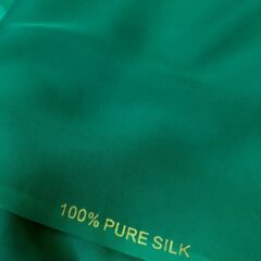 Voal chiffon de matase naturala verde