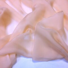Voal chiffon de matase naturala piersiciu