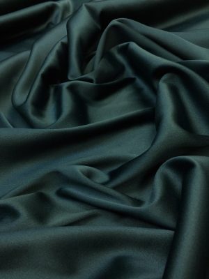 Satin gros elastic verde inchis