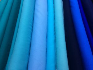 Tulle elastic nuante verde-turcoaz-albastru