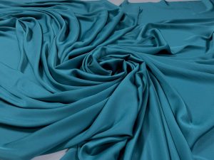 Imitatie satin de matase turcoaz-marin