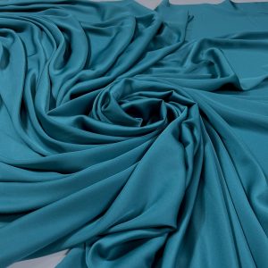 Imitatie satin de matase turcoaz-marin