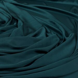 Imitatie satin de matase verde-marin