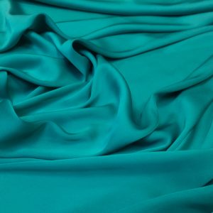 Imitatie satin de matase verde-turcoaz