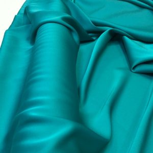Imitatie satin de matase verde-turcoaz