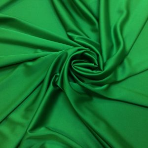 Imitatie satin de matase verde-crud