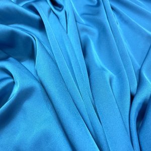 Imitatie satin de matase bleu-turcoaz
