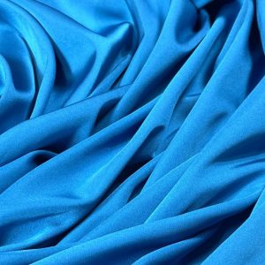 Imitatie satin de matase bleu-turcoaz