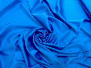 Imitatie satin de matase albastru-turcoaz