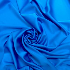 Imitatie satin de matase albastru-turcoaz