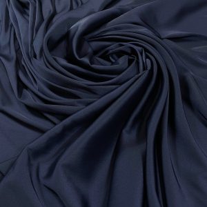 Imitatie satin de matase albastru-inchis