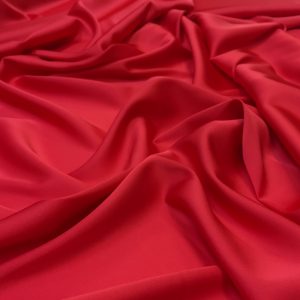 Imitatie satin de matase rosu