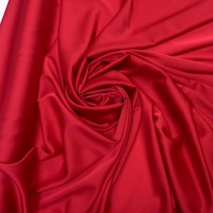 Imitatie satin de matase rosu