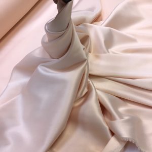 Satin gros elastic piersiciu-pastel