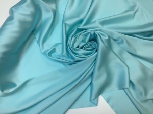 Imitatie satin de matase bleu-aqua