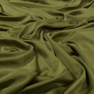 Imitatie satin de matase verde-avocado