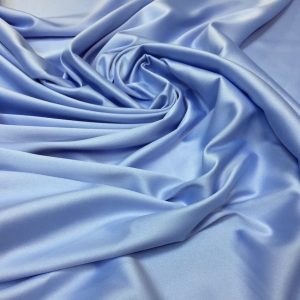 Satin gros elastic bleu