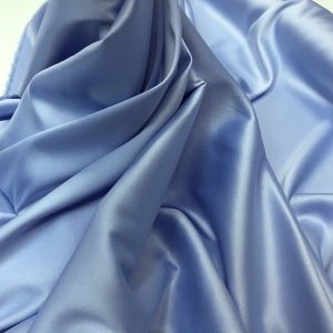 Satin gros elastic bleu