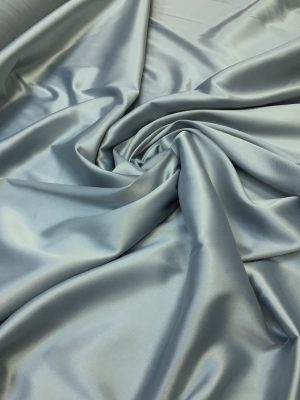 Satin gros elastic gri