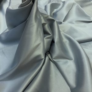 Satin gros elastic gri