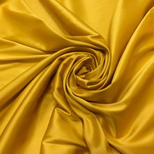 Satin gros elastic galben ocru inchis