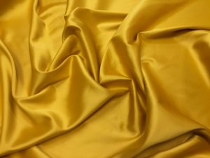 Satin gros elastic galben ocru inchis