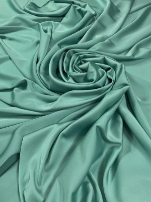 Imitatie satin de matase aqua